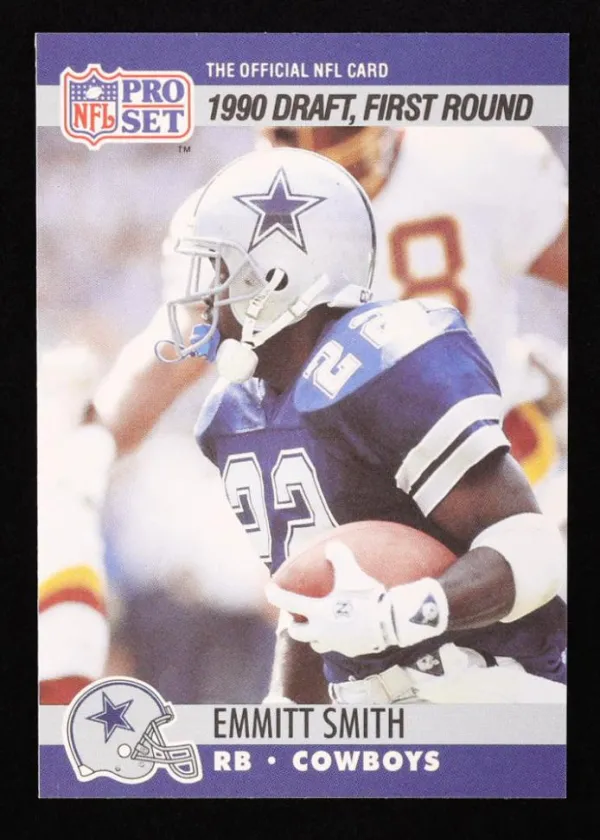 Emmitt Smith 1990 Pro Set Rookie Football #685