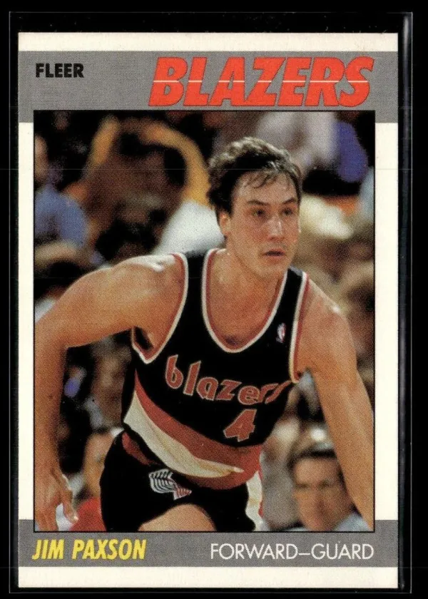 Jim Paxson 1987 Fleer Basketball #82