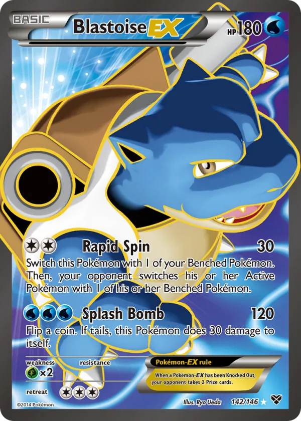 Blastoise-EX Pokémon XY #142 Holo