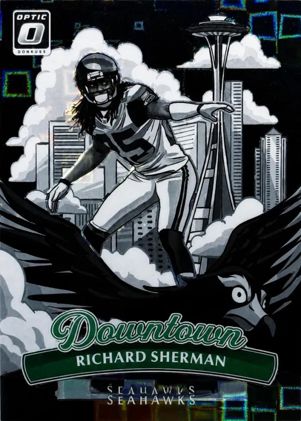 Richard Sherman 2025 Donruss Optic Downtown Legends Football Black Pandora #4
