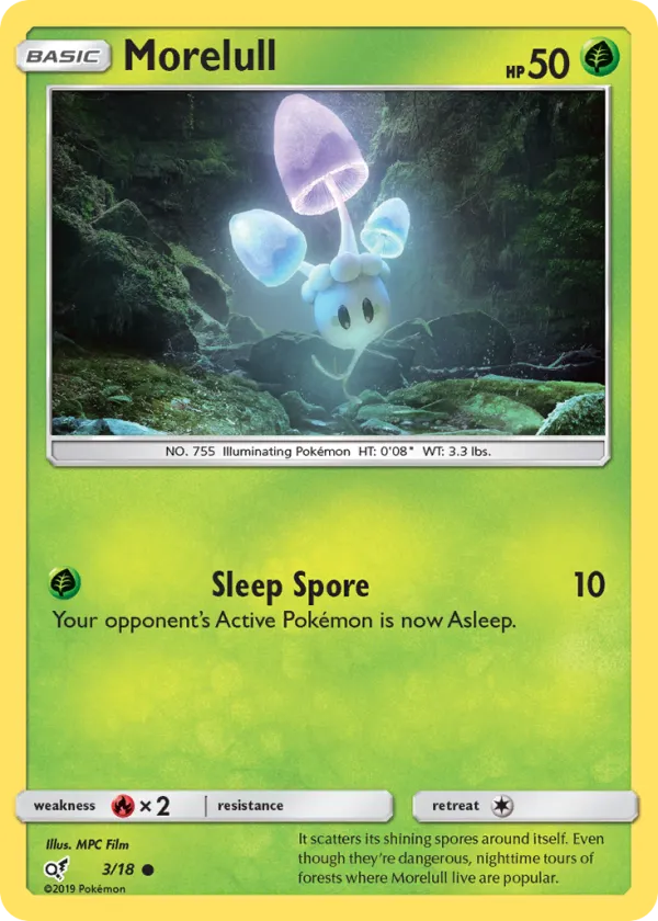 Morelull Pokémon Detective Pikachu #3 Holo