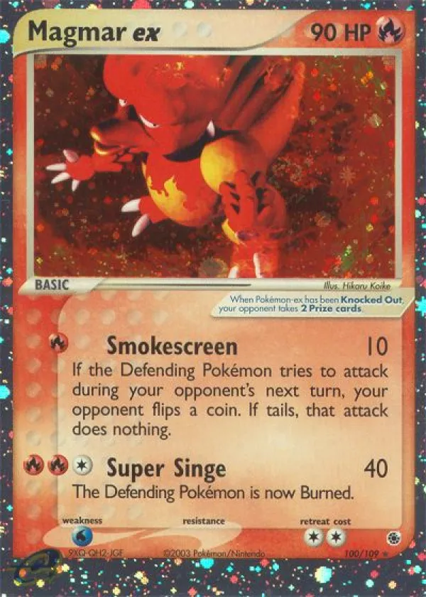 Magmar ex Pokémon Ruby & Sapphire #100 Holo
