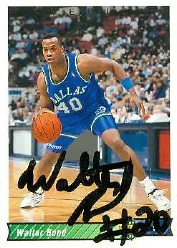 Walter Bond 1992 Upper Deck Basketball #314
