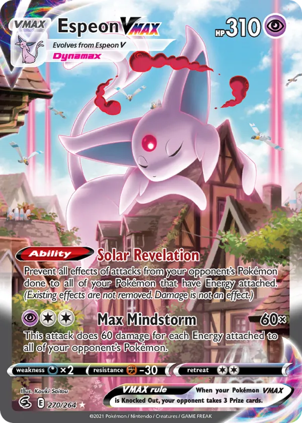 Espeon VMAX Pokémon Fusion Strike #270 Holo