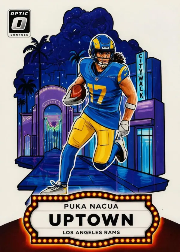 Puka Nacua 2025 Donruss Optic Uptown Football White Pandora #8