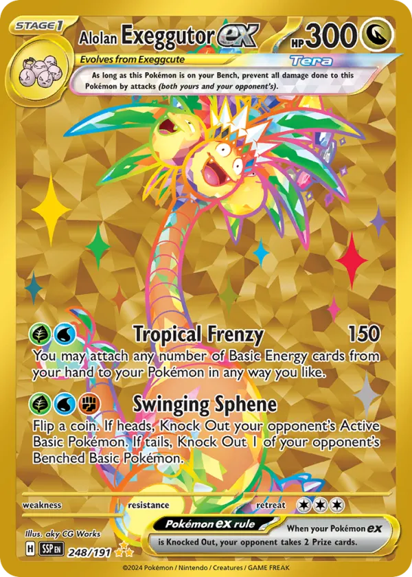 Alolan Exeggutor ex Pokémon Surging Sparks #248 Holo