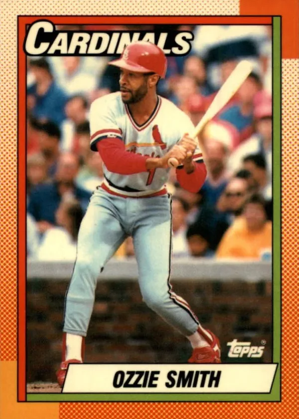 Ozzie Smith 1990 Topps Baseball Tiffany #590