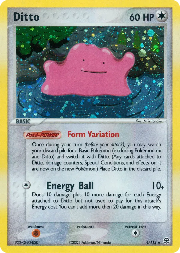 Ditto Pokémon FireRed & LeafGreen #4 Holo