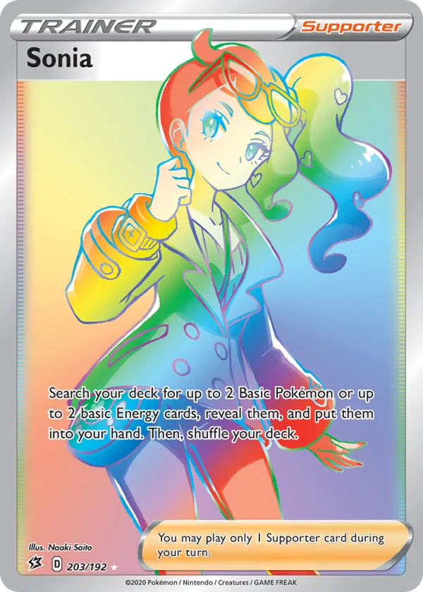 Sonia Pokémon Rebel Clash #203 Holo