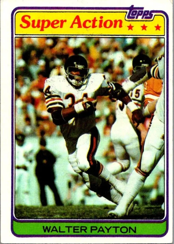 Walter Payton 1981 Topps Super Action Football #202