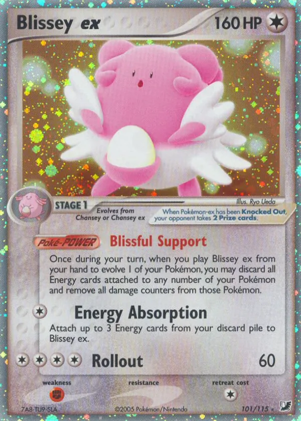 Blissey ex Pokémon Unseen Forces #101 Holo