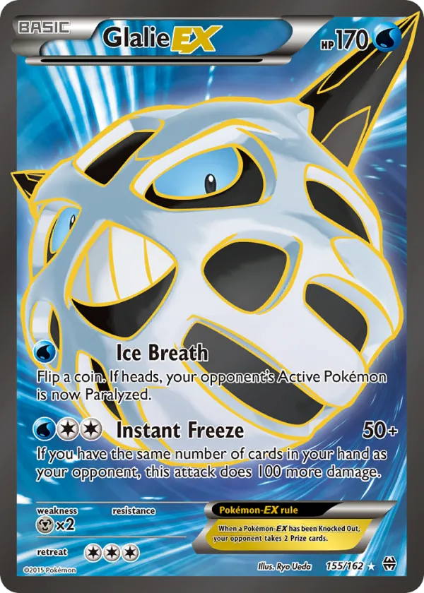Glalie-EX Pokémon BREAKthrough #155 Holo