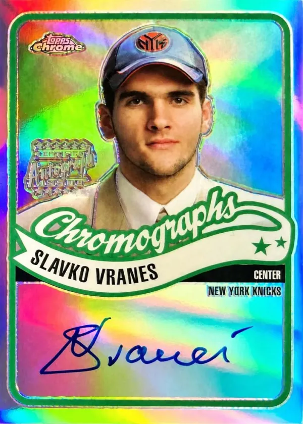 Slavko Vranes 2003 Topps Chrome Chromographs Basketball Refractor #CA-SV