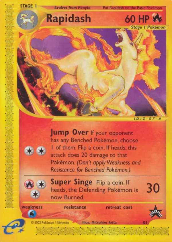 Rapidash Pokémon Wizards Black Star Promos #51