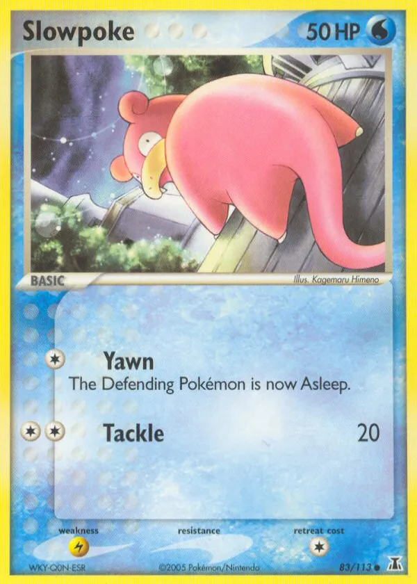 Slowpoke Pokémon Delta Species #83 Reverse Holo