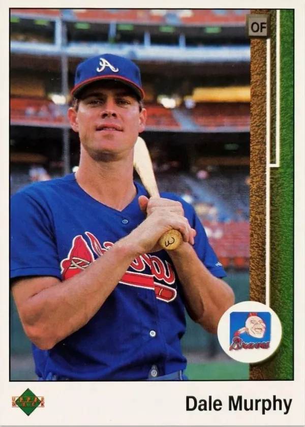 Dale Murphy 1989 Upper Deck Baseball Reverse Negative #357