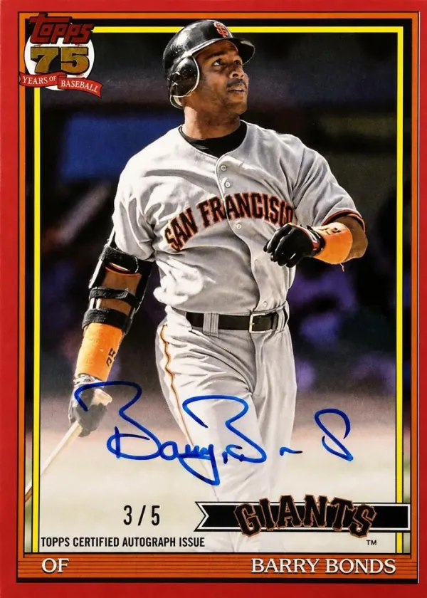 Barry Bonds 2026 Topps 1991 Topps Autographs Baseball Red #91A-BON