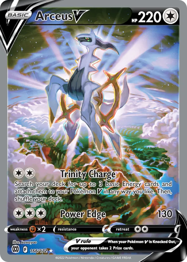 Arceus V Pokémon Brilliant Stars #166 Holo