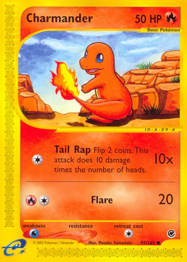 Charmander Pokémon Expedition Base Set #97 Reverse Holo
