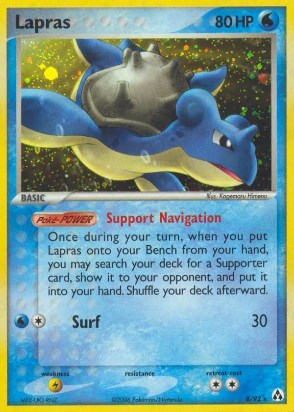 Lapras Pokémon Legend Maker #8 Reverse Holo