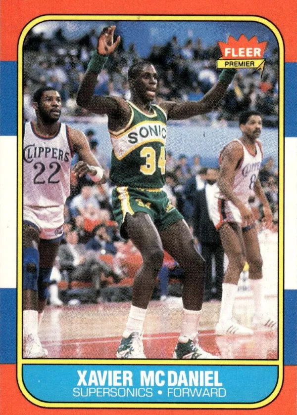 Xavier McDaniel 1986 Fleer Basketball #72