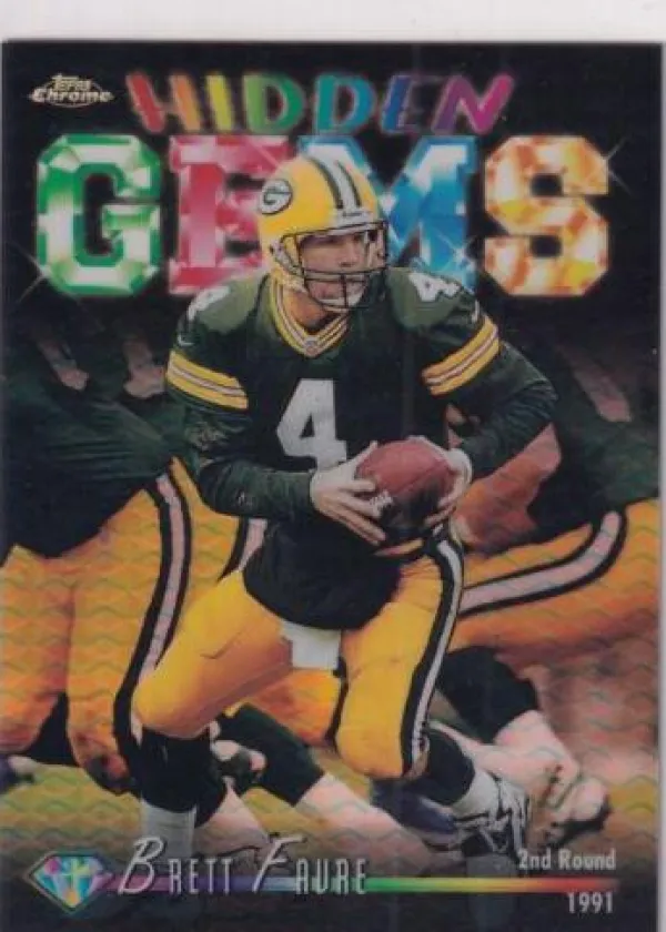Brett Favre 1998 Topps Chrome Hidden Gems Football Refractor #HG6