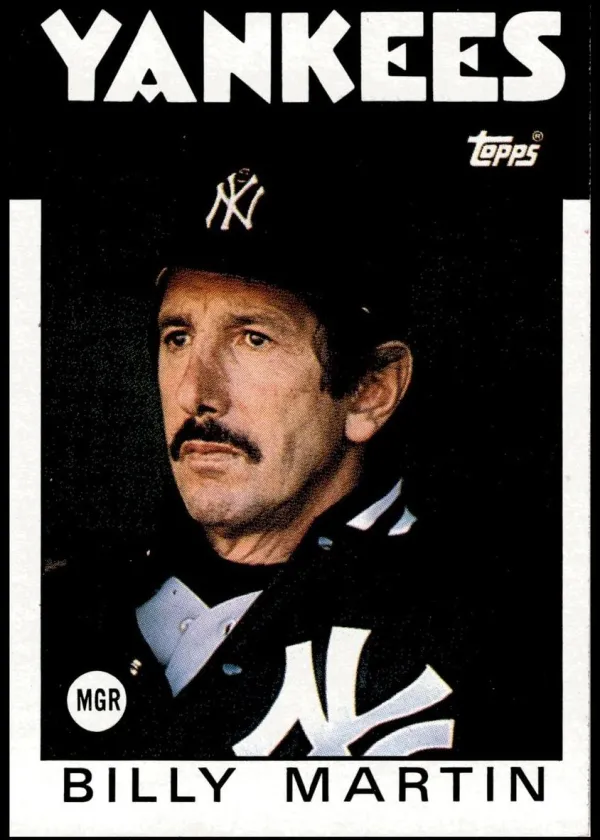 Billy Martin 1986 Topps Baseball #651