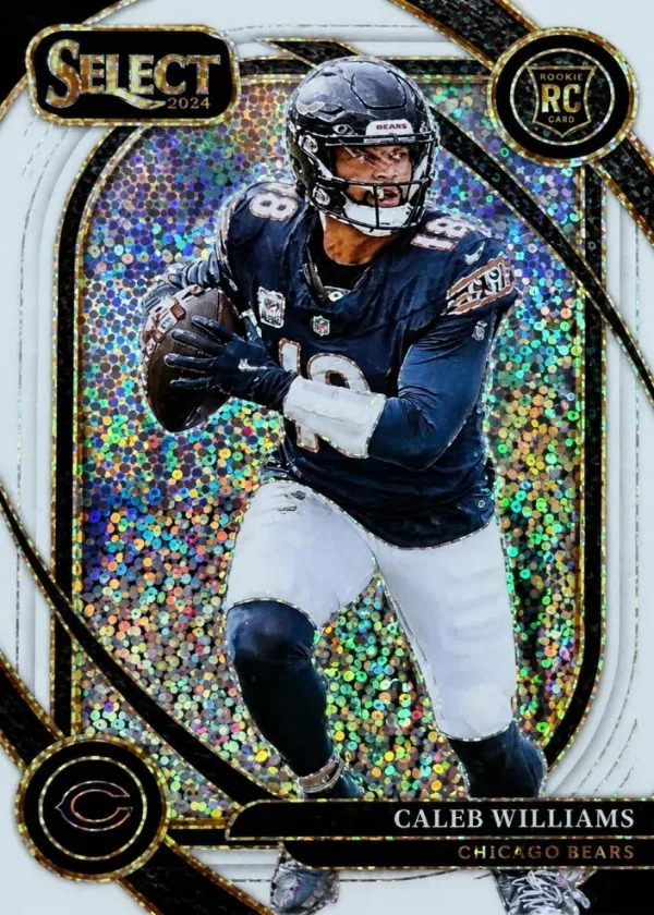 Caleb Williams 2024 Panini Select Club Level Football White Sparkle #216