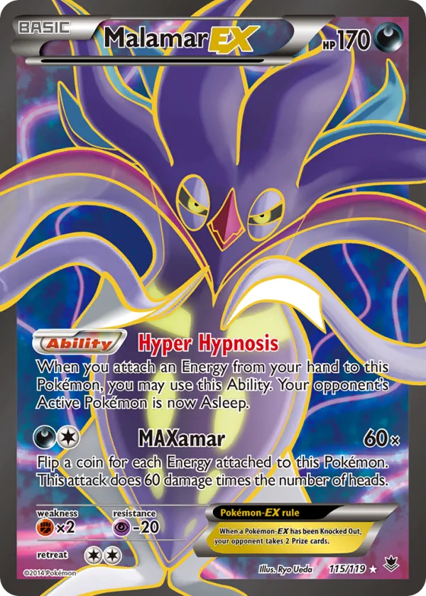Malamar-EX Pokémon Phantom Forces #115 Holo