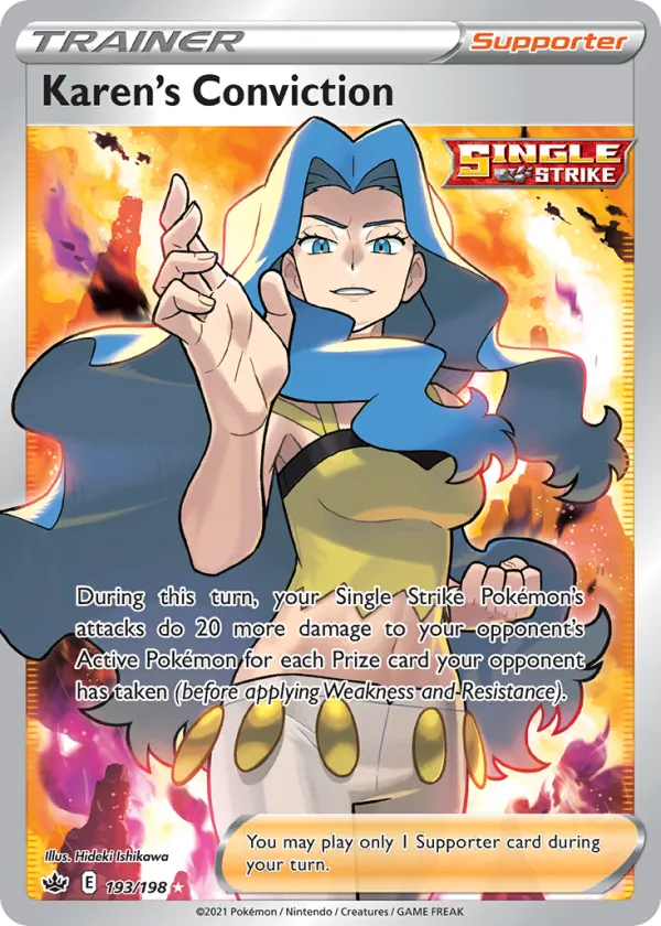 Karen's Conviction Pokémon Chilling Reign #193 Holo