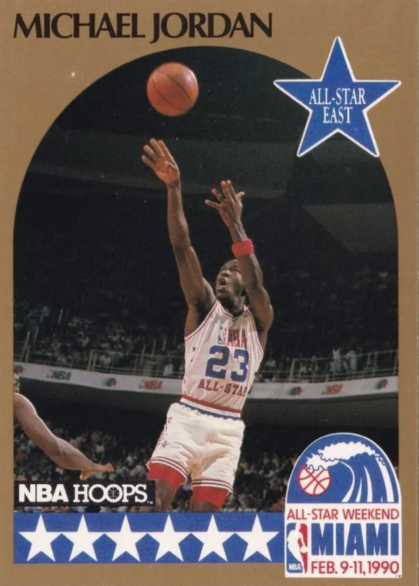 Michael Jordan 1990 Hoops All Star Basketball #5