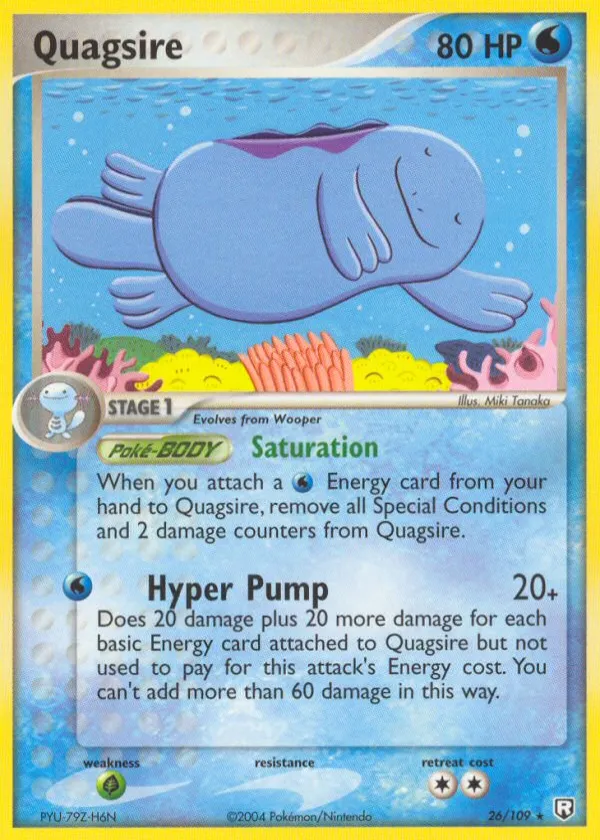 Quagsire Pokémon Team Rocket Returns #26 Reverse Holo