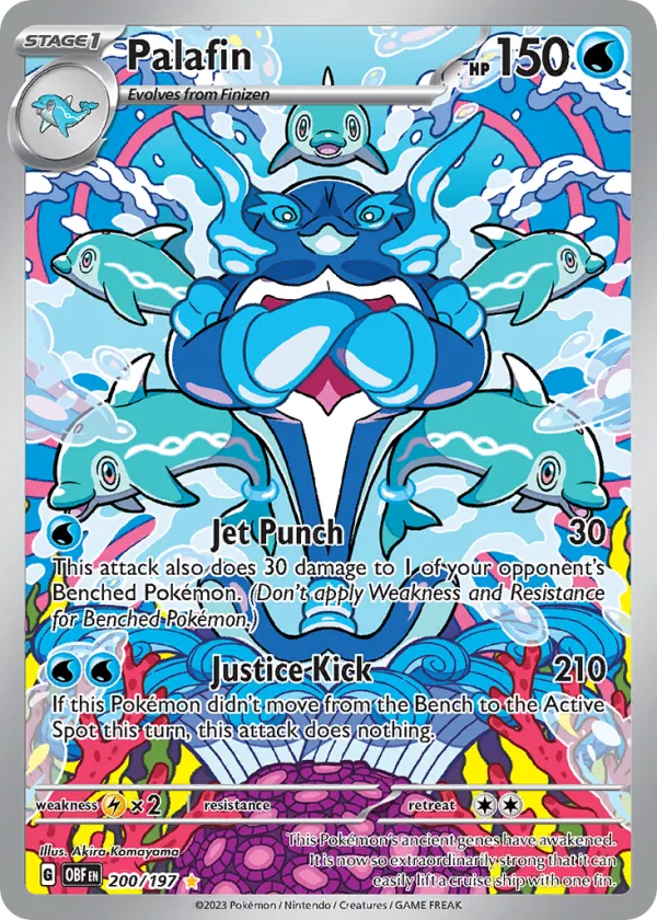 Palafin Pokémon Obsidian Flames #200 Holo