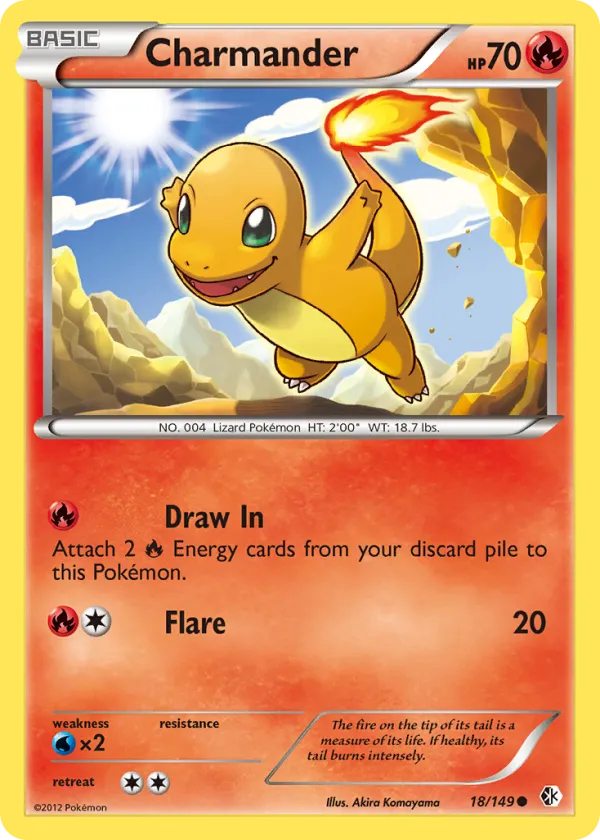 Charmander Pokémon Boundaries Crossed #18 Reverse Holo