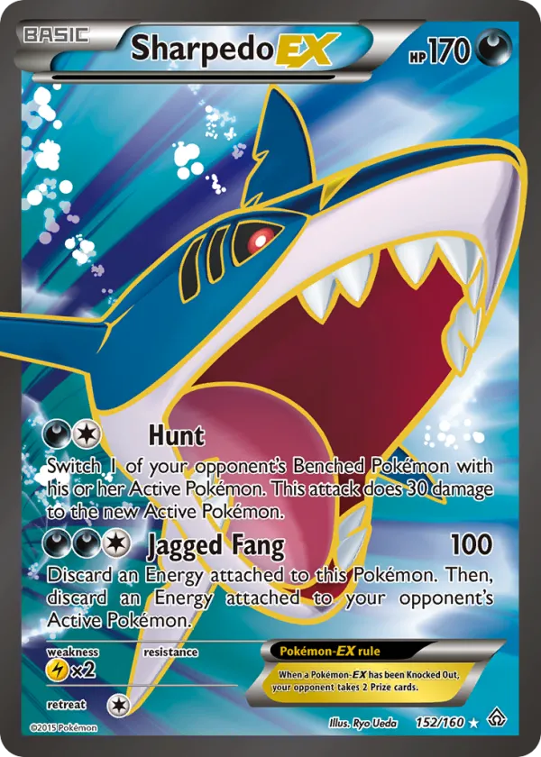 Sharpedo-EX Pokémon Primal Clash #152 Holo