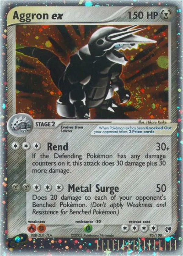 Aggron ex Pokémon Sandstorm #95 Holo