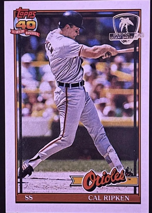 Cal Ripken 1991 Topps Desert Shield Baseball #150