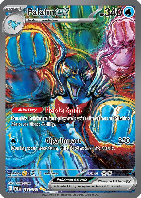 Palafin ex Pokémon Prismatic Evolutions #151 Holo