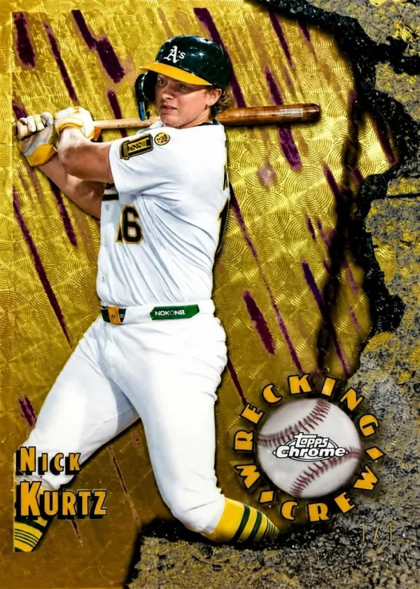 Nick Kurtz 2026 Topps Chrome Wrecking Crew Baseball SuperFractor #WC-6