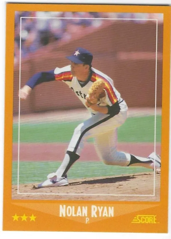 Nolan Ryan 1988 Score Baseball Glossy #575