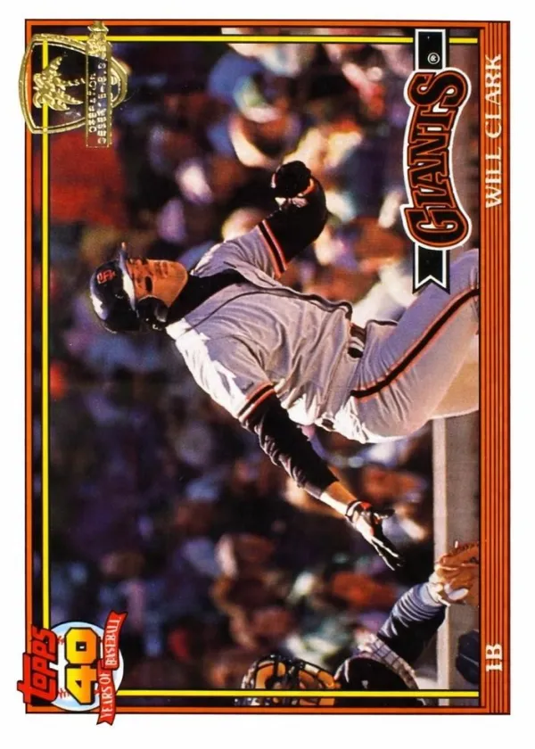 Will Clark 1991 Topps Desert Shield Baseball #500