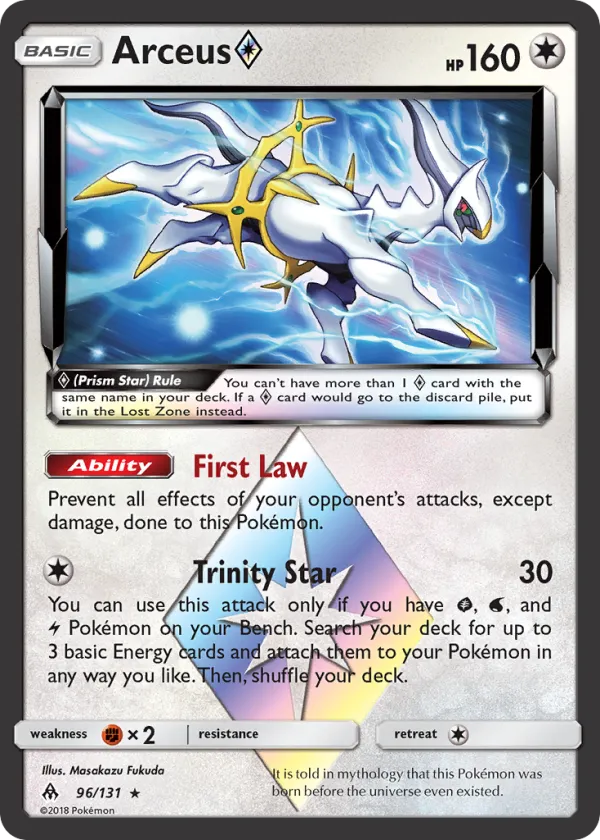 Arceus ◇ Pokémon Forbidden Light #96 Holo