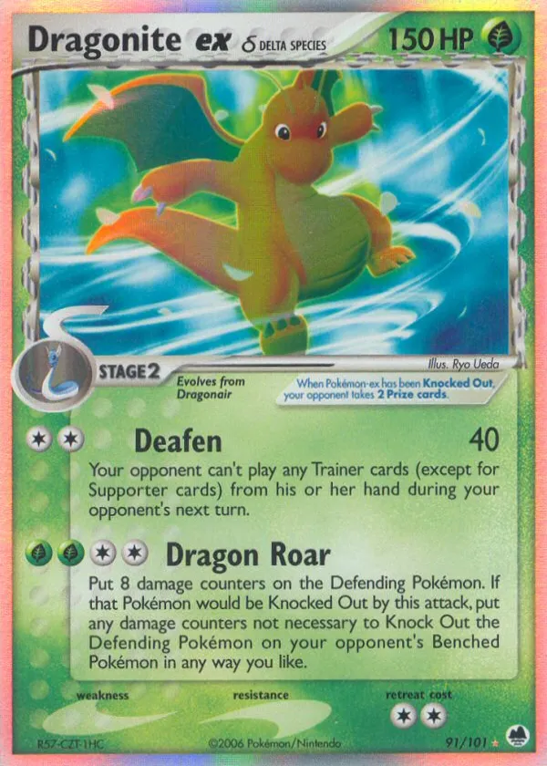 Dragonite ex δ Pokémon Dragon Frontiers #91 Holo
