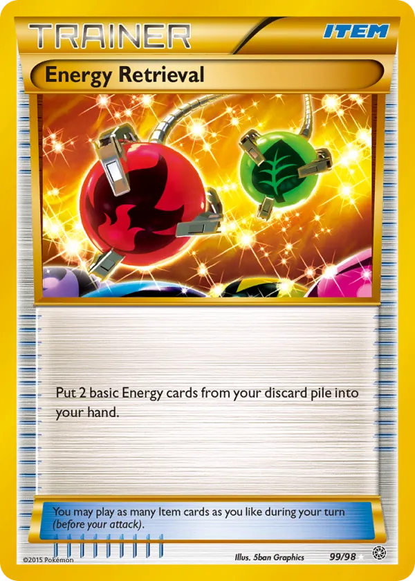Energy Retrieval Pokémon Ancient Origins #99 Holo