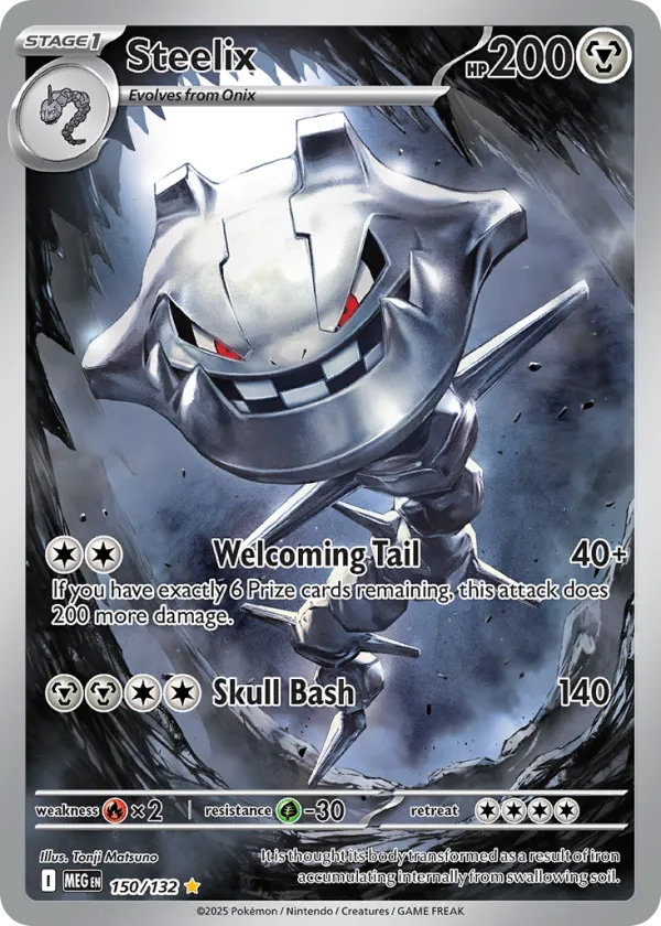 Steelix Pokémon Mega Evolution #150 Holo