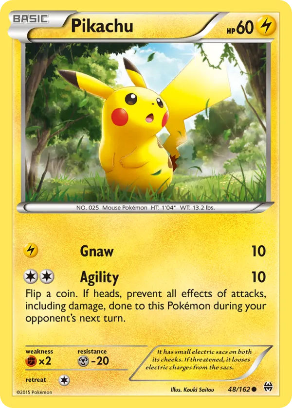Pikachu Pokémon BREAKthrough #48 Reverse Holo