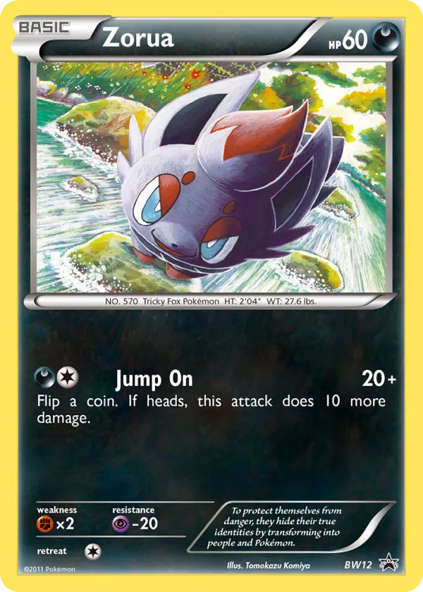 Zorua Pokémon BW Black Star Promos #BW12 Holo