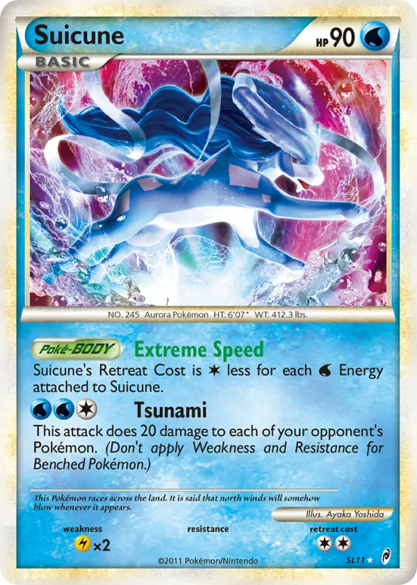 Suicune Pokémon Call of Legends #SL11 Holo