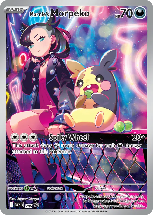 Marnie's Morpeko Pokémon Scarlet & Violet Black Star Promos #206 Holo