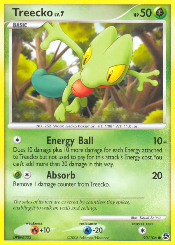 Treecko Pokémon Great Encounters #90 Reverse Holo